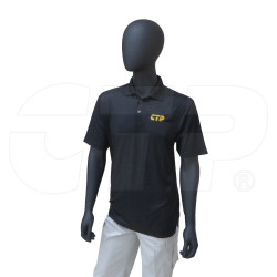 CTPSH020 - 2xl Black Men Polo Shirt