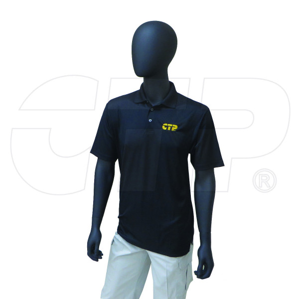 CTPSH021 - Small Men Polo- Black Dry Fit