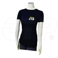 LTSHIRT12 - Medium Black Ladies T-shirt